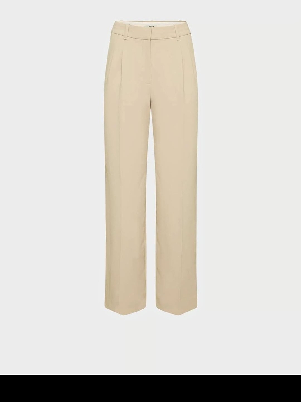 Wilfred Efortless Cream Wide-Leg Tailored Trousers Size 2